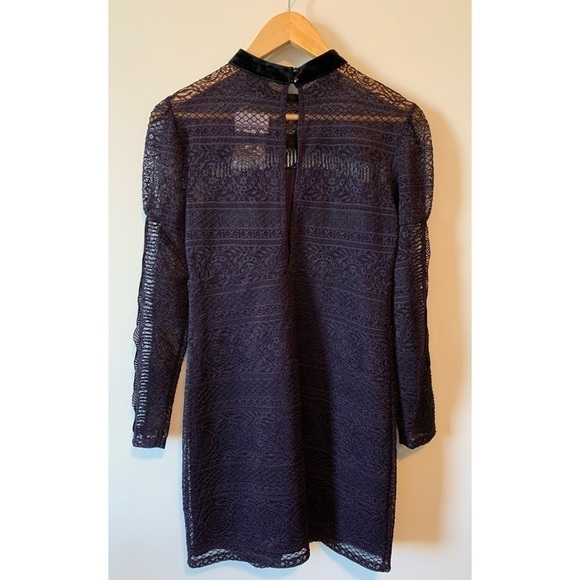 New!! Topshop Petite Lace Embroidered Mini Dress Size 6 - Picture 9 of 17